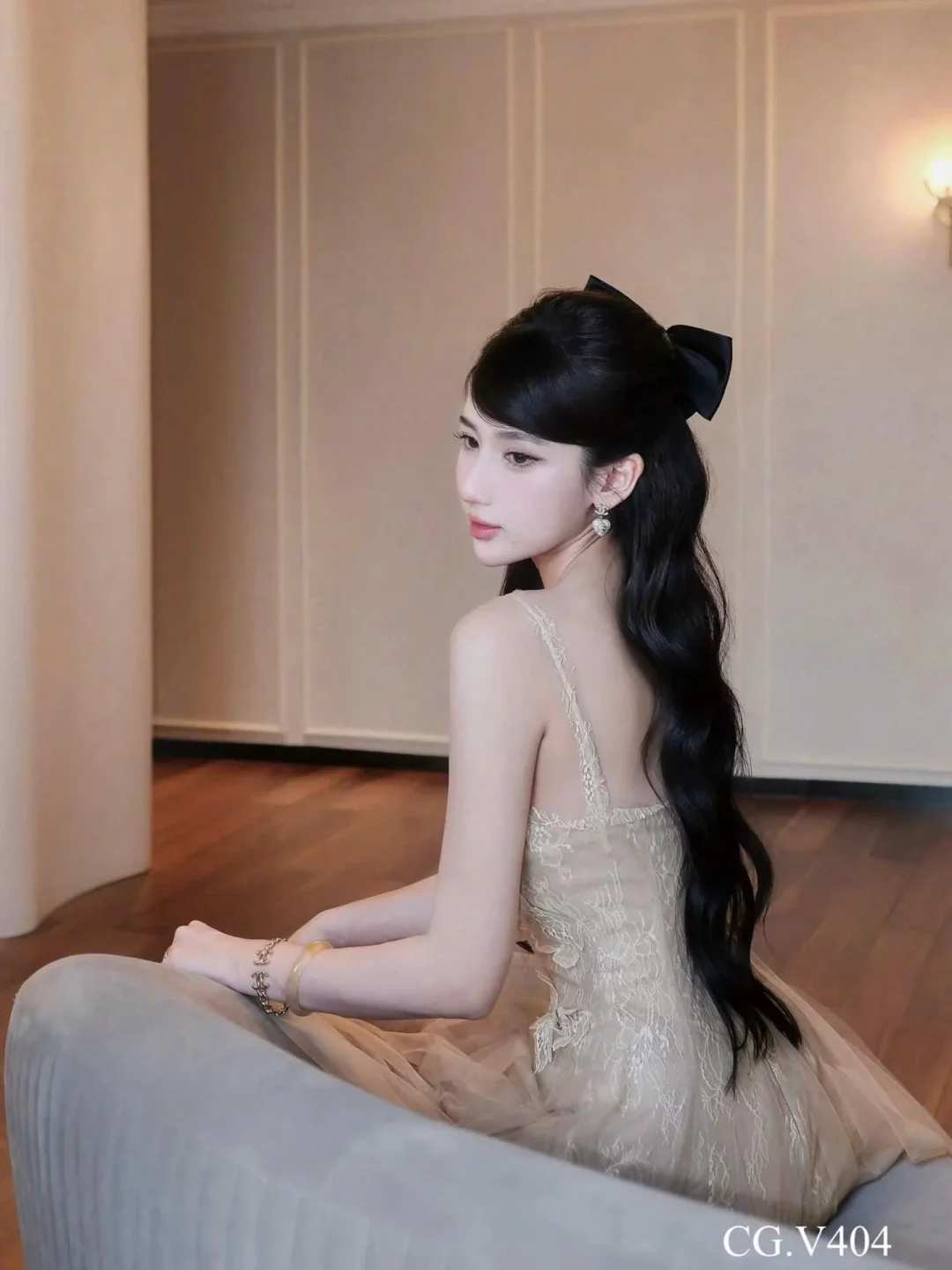 Photo 2 of Váy maxi ren be nữ sang trọng
