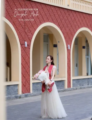 Ảnh 3 của Đầm dạ hội trắng kim sa Sò Vintage