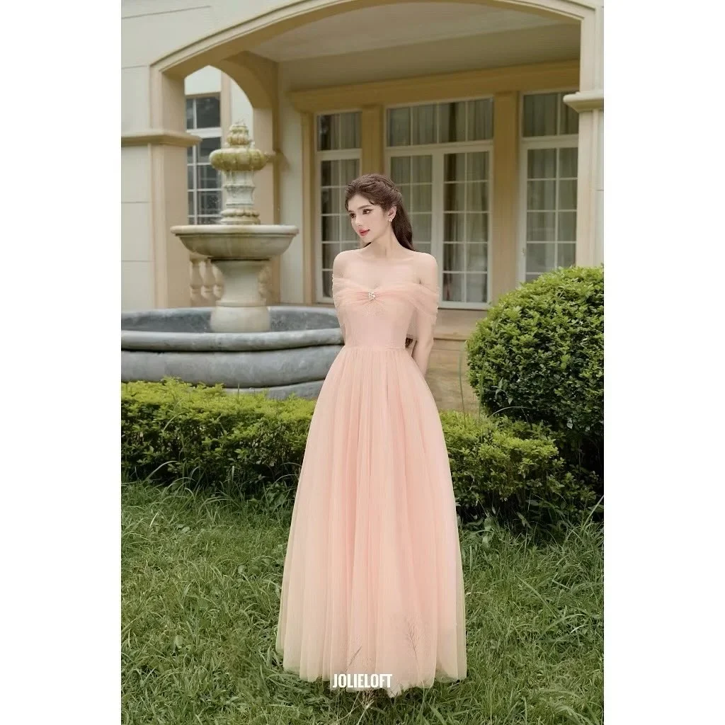 Photo 1 of Váy dạ hội voan hồng pastel TC Dress A140