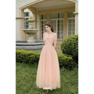 Photo 1 of Váy dạ hội voan hồng pastel TC Dress A140