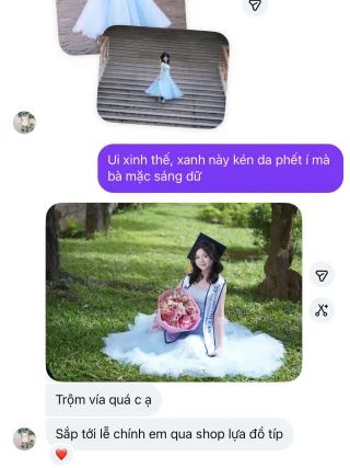 Ảnh 4 của Váy tulle xanh nhạt dự tiệc tốt nghiệp