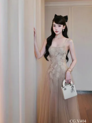 Photo 4 of Váy maxi ren be nữ sang trọng