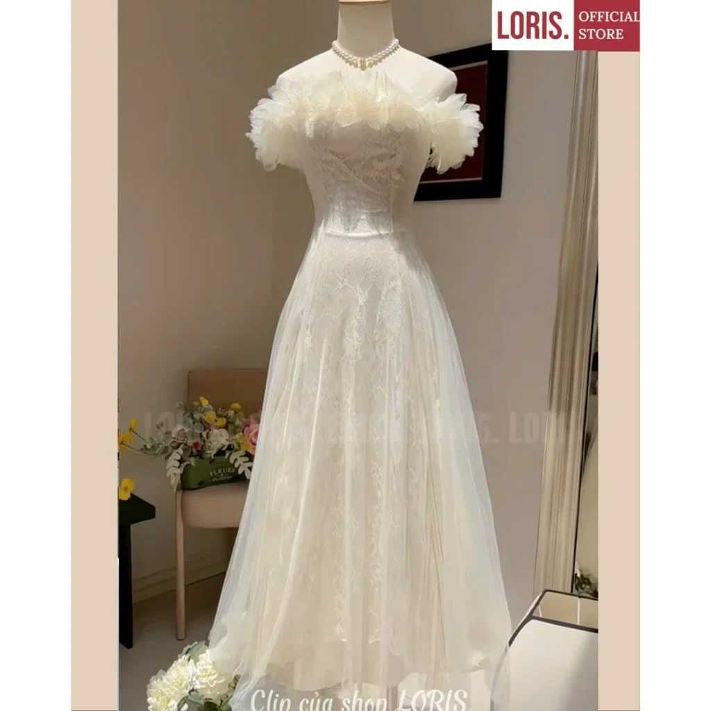 Ảnh 1 của Váy cưới ren trắng Loris size M