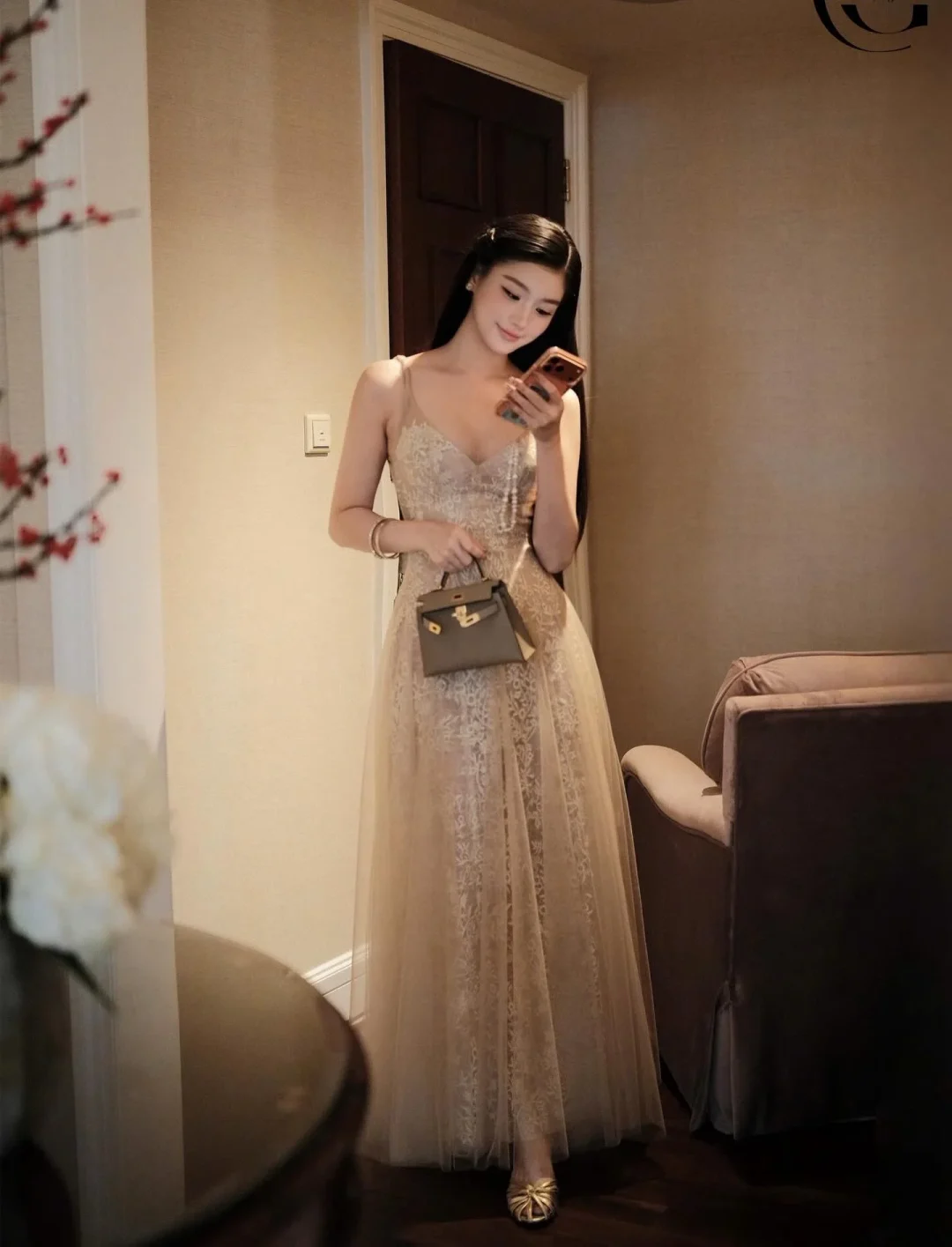 Photo 1 of Váy dạ hội ren be Chouchou size M