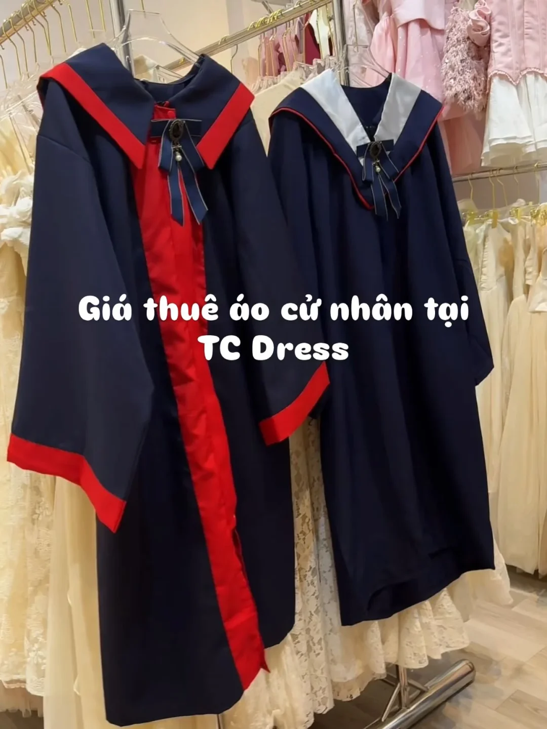 Ảnh 1 của Áo cử nhân nữ xanh navy TC Dress