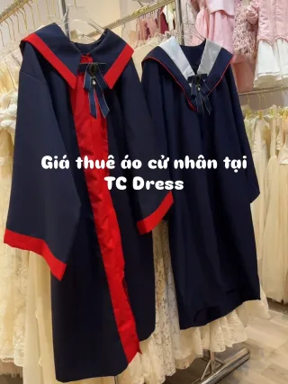 Ảnh 1 của Áo cử nhân nữ xanh navy TC Dress
