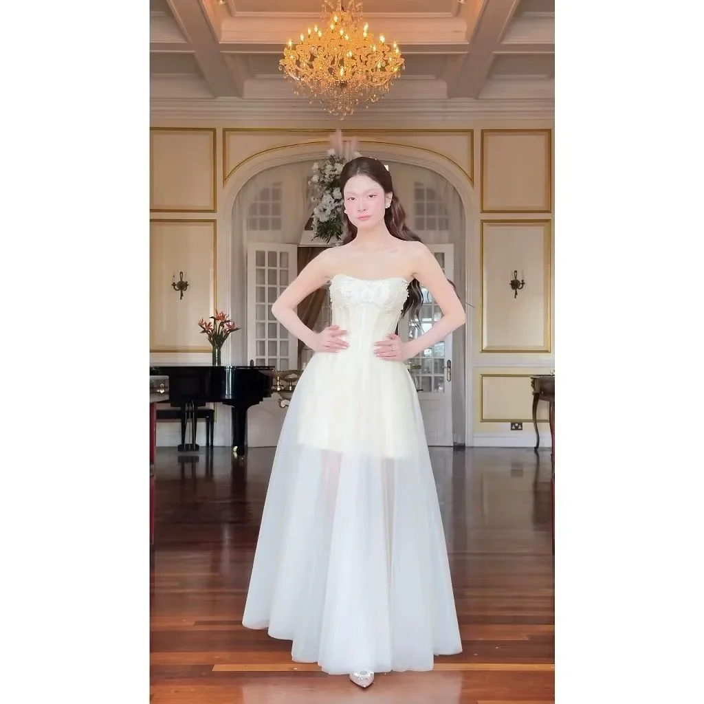 Ảnh 2 của Váy cưới trắng không quai Sò Vintage