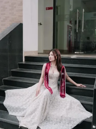 Ảnh 1 của Váy ren trắng dài vintage Sò Vintage