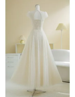 Ảnh 3 của Đầm Ren Dài Vintage Trắng Sò Vintage
