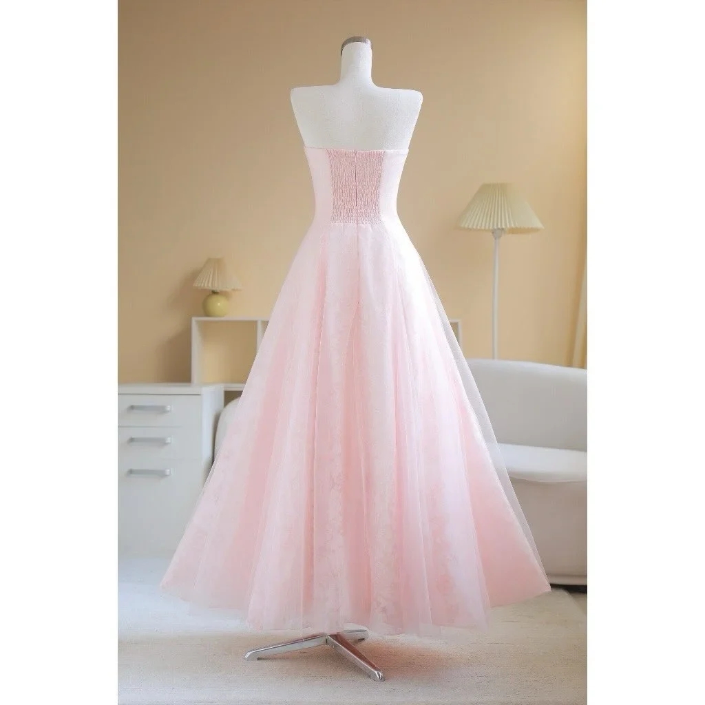 Ảnh 2 của Váy dạ hội hồng pastel Sò Vintage