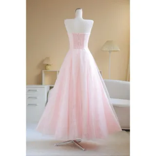 Ảnh 2 của Váy dạ hội hồng pastel Sò Vintage
