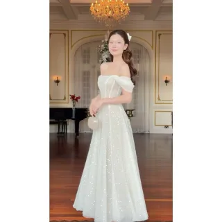 Ảnh 3 của Đầm dạ hội trắng sequin Sò Vintage