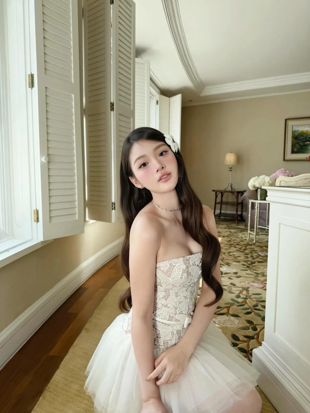 Photo 5 of Đầm Ren Trắng Ngắn A225 Chou Chou