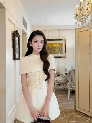 Photo 1 of Đầm trắng kem Chou Chou A226 nữ