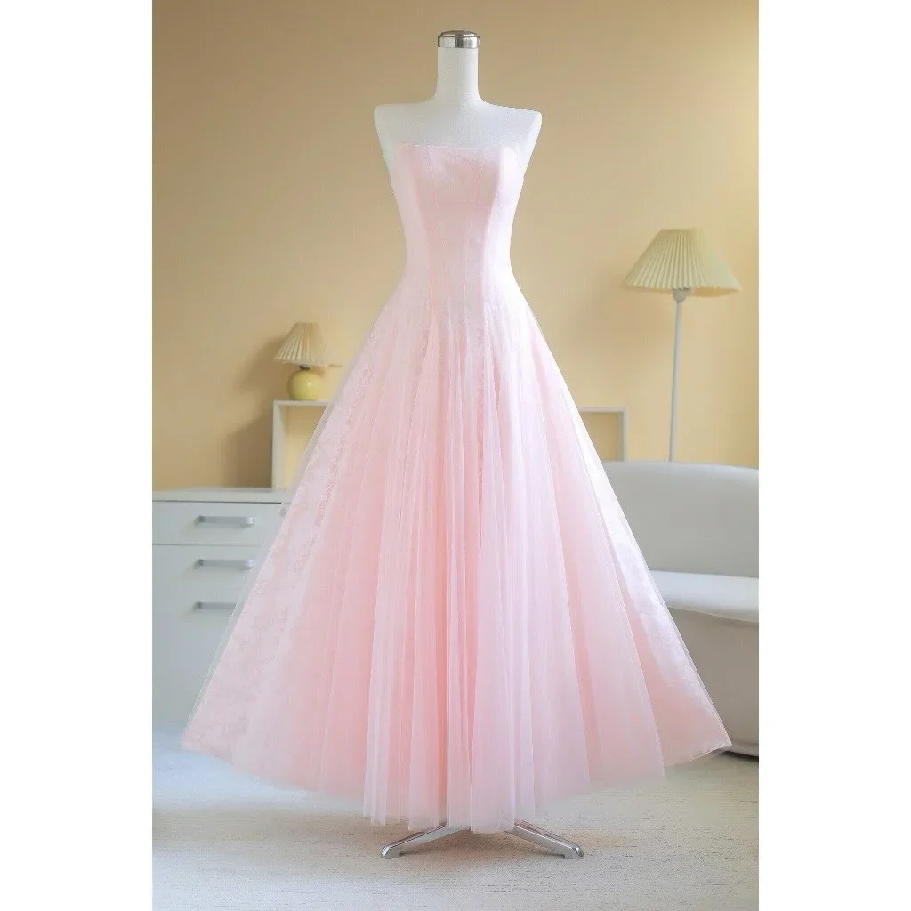 Ảnh 1 của Váy dạ hội hồng pastel Sò Vintage