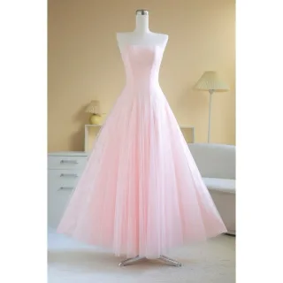Ảnh 1 của Váy dạ hội hồng pastel Sò Vintage