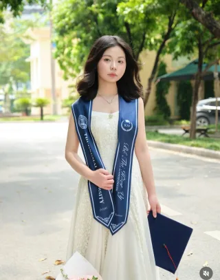 Ảnh 4 của Váy maxi ren trắng Tiela nữ