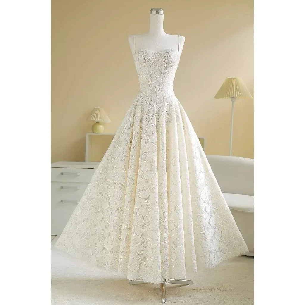 Ảnh 3 của Đầm ren trắng tay dài Sò Vintage
