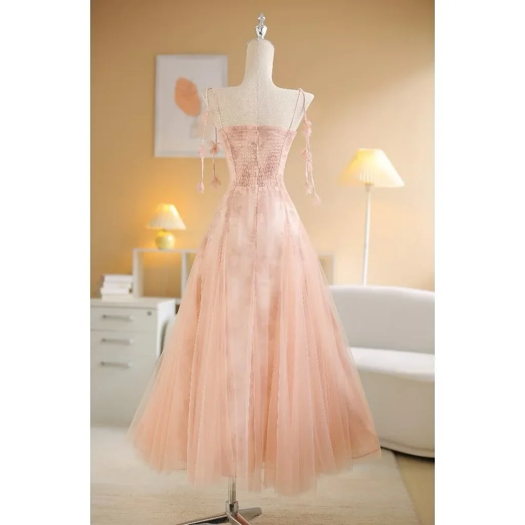 Photo 2 of Váy tiệc voan hồng pastel Sò Vintage