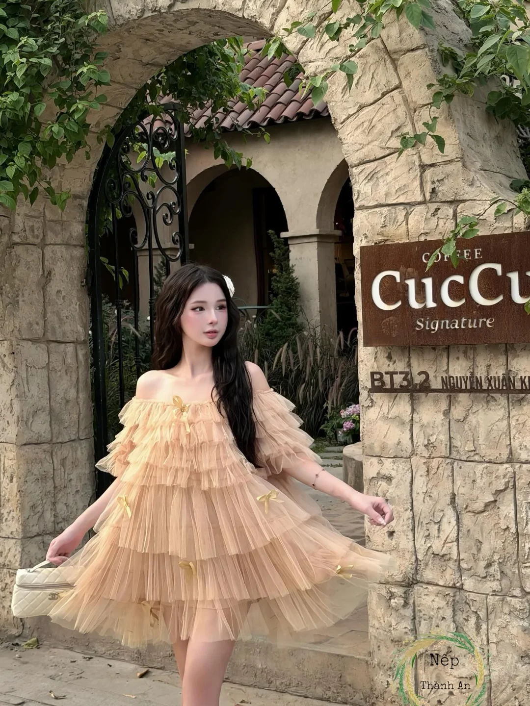 Photo 1 of Váy tulle bèo be nhạt phong cách công chúa