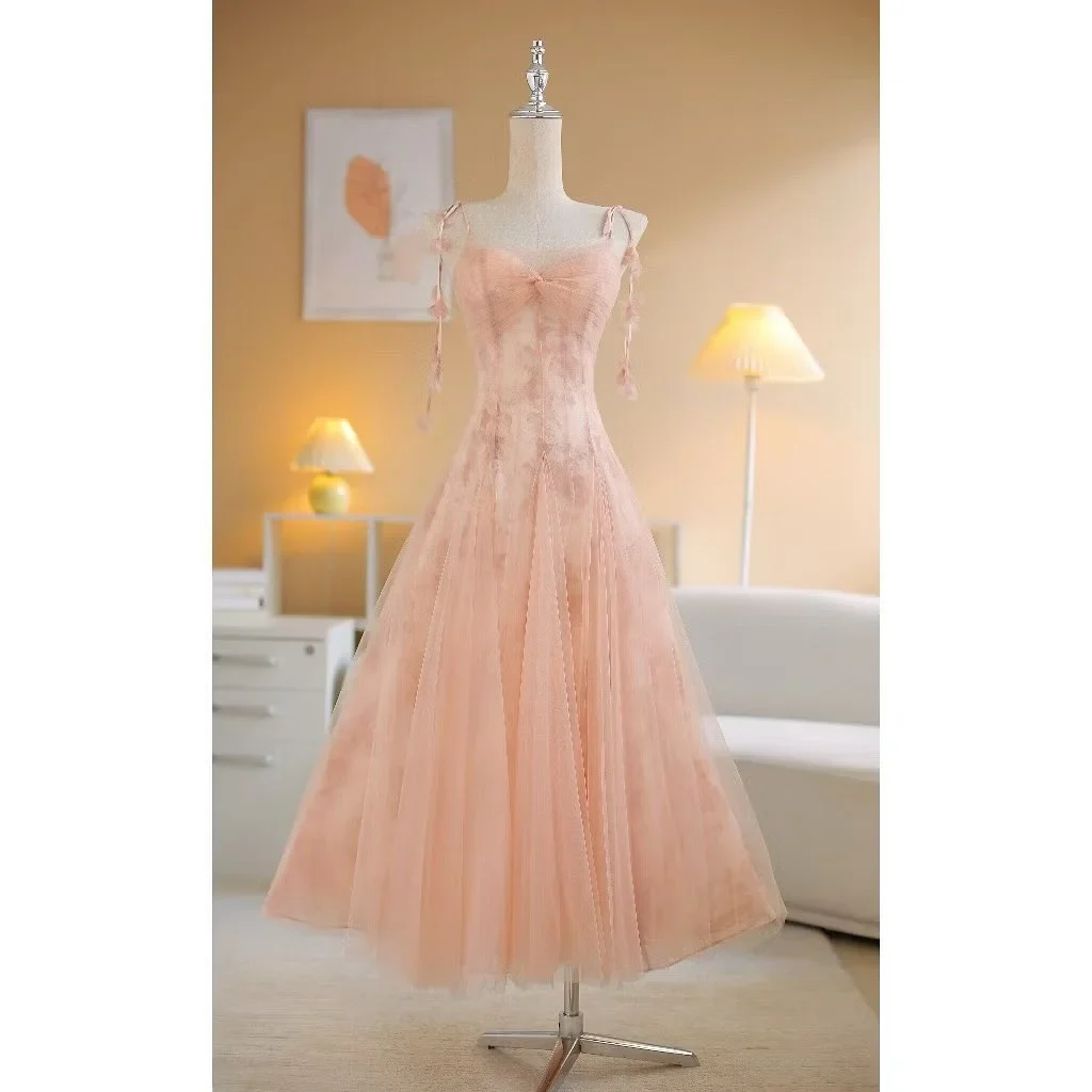 Photo 1 of Váy tiệc voan hồng pastel Sò Vintage
