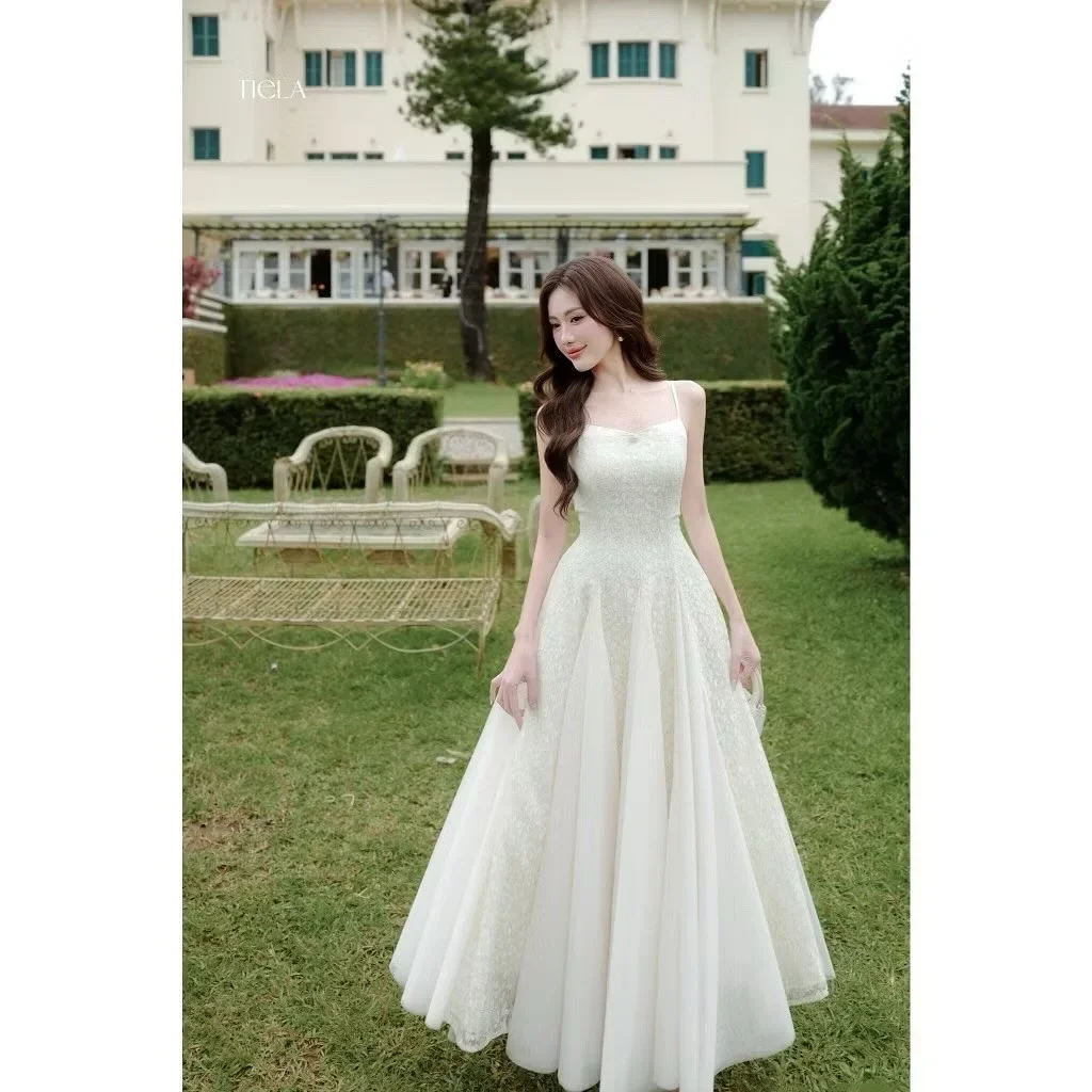 Ảnh 1 của Váy cưới trắng dài Tiela