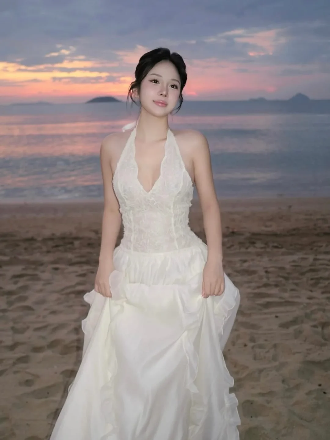 Photo 1 of Váy cưới ren trắng Amelie size S