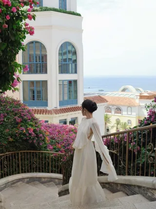 Ảnh 1 của Váy maxi trắng NAN size S nữ