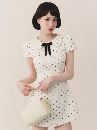 Photo 1 of Đầm chấm bi cổ búp bê Joie Des Roses