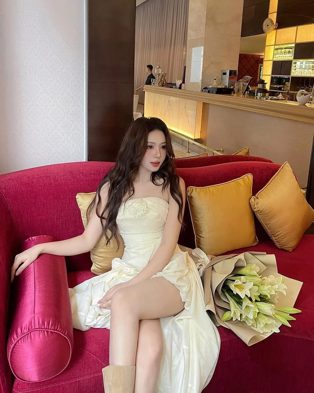 Photo 7 of Đầm tiệc voan kem Must Have