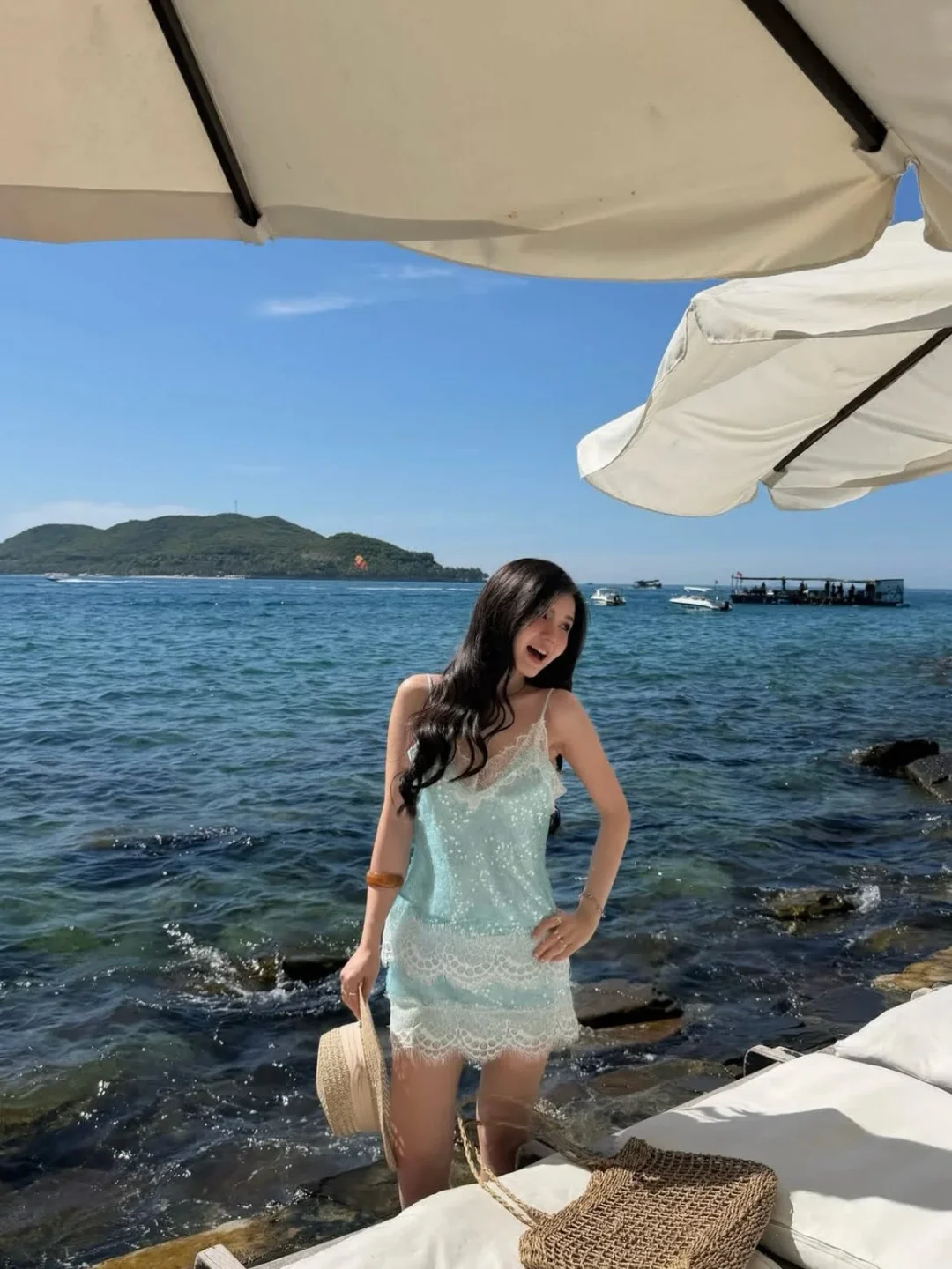 Photo 6 of Set sequin ren xanh nhạt Simoi nữ