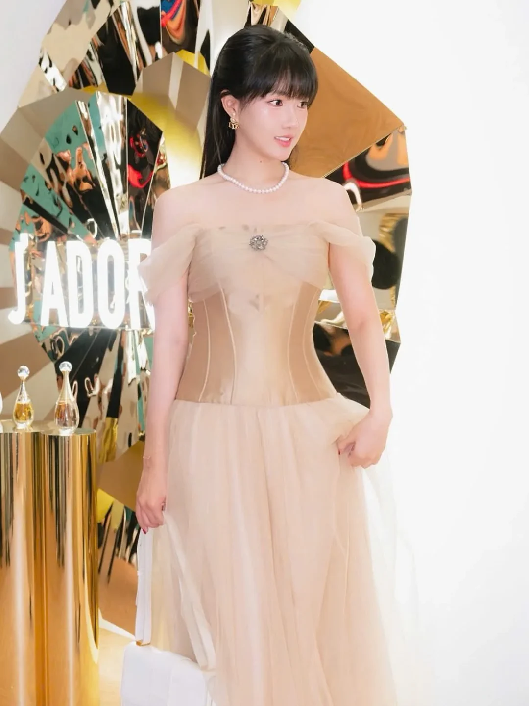 Photo 6 of Đầm dạ hội corset tulle be Ngochantran