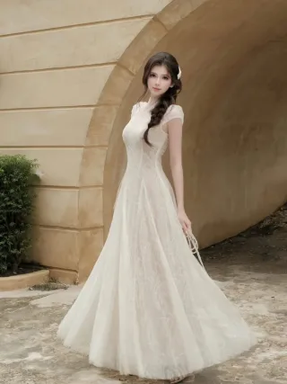 Ảnh 1 của Váy ren trắng vintage Sò Vintage
