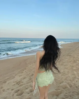 Photo 4 of Set đồ ren hai dây nữ xanh mint KHA