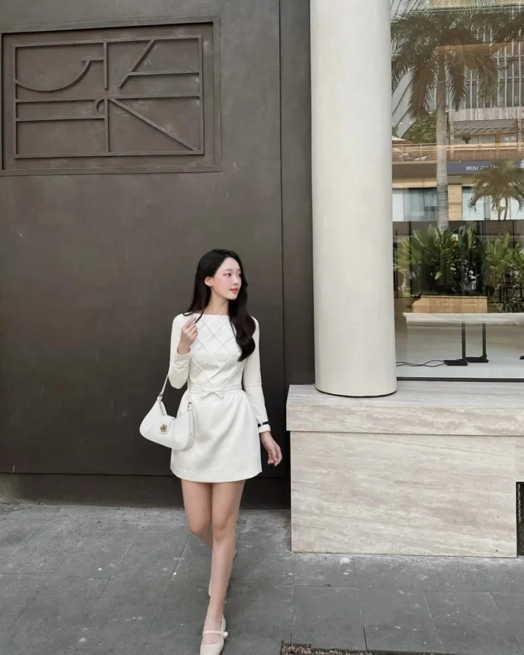 Ảnh 1 của Váy mini trắng Joie Des Roses tay dài