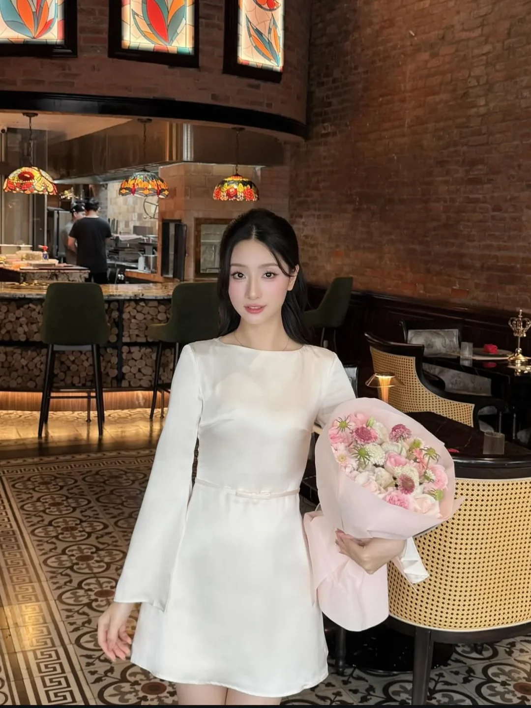 Ảnh 5 của Váy trắng tay loe nữ Joie Des Roses