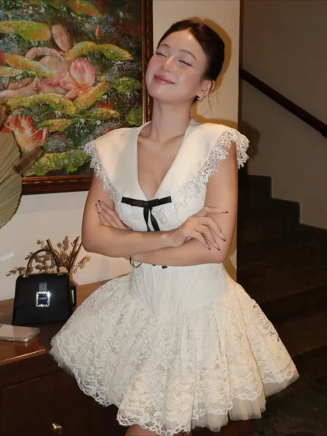 Photo 6 of Váy ren trắng mini Darling.ism nữ tính