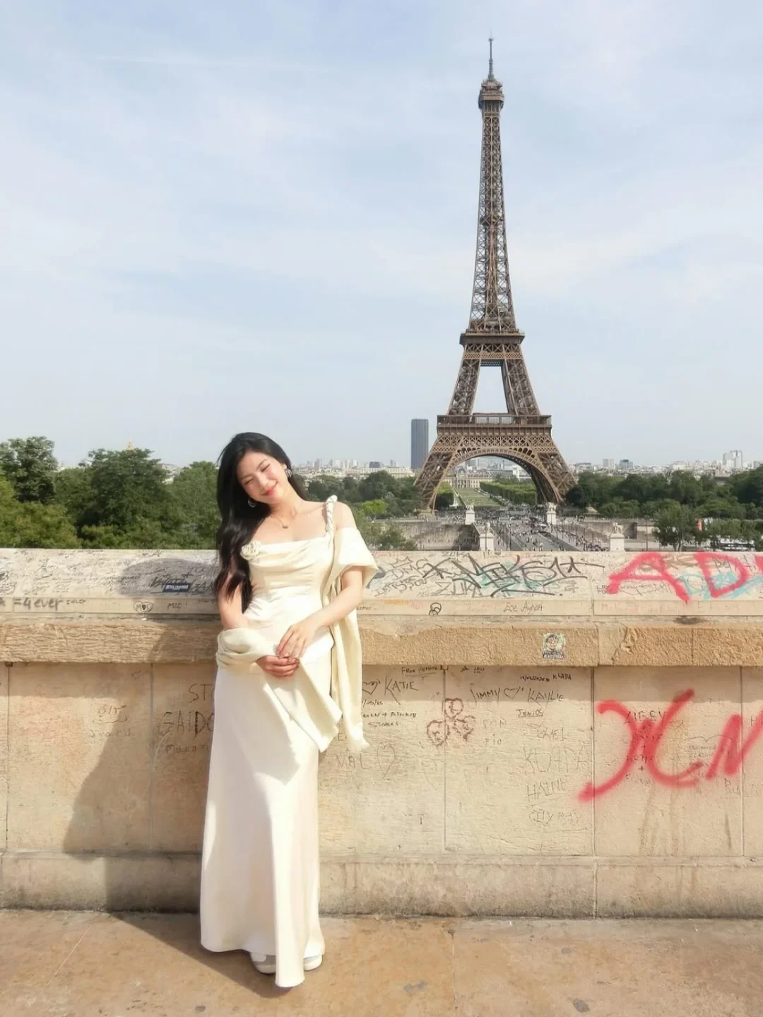 Ảnh 4 của Đầm dài lụa kem Those Studios size S