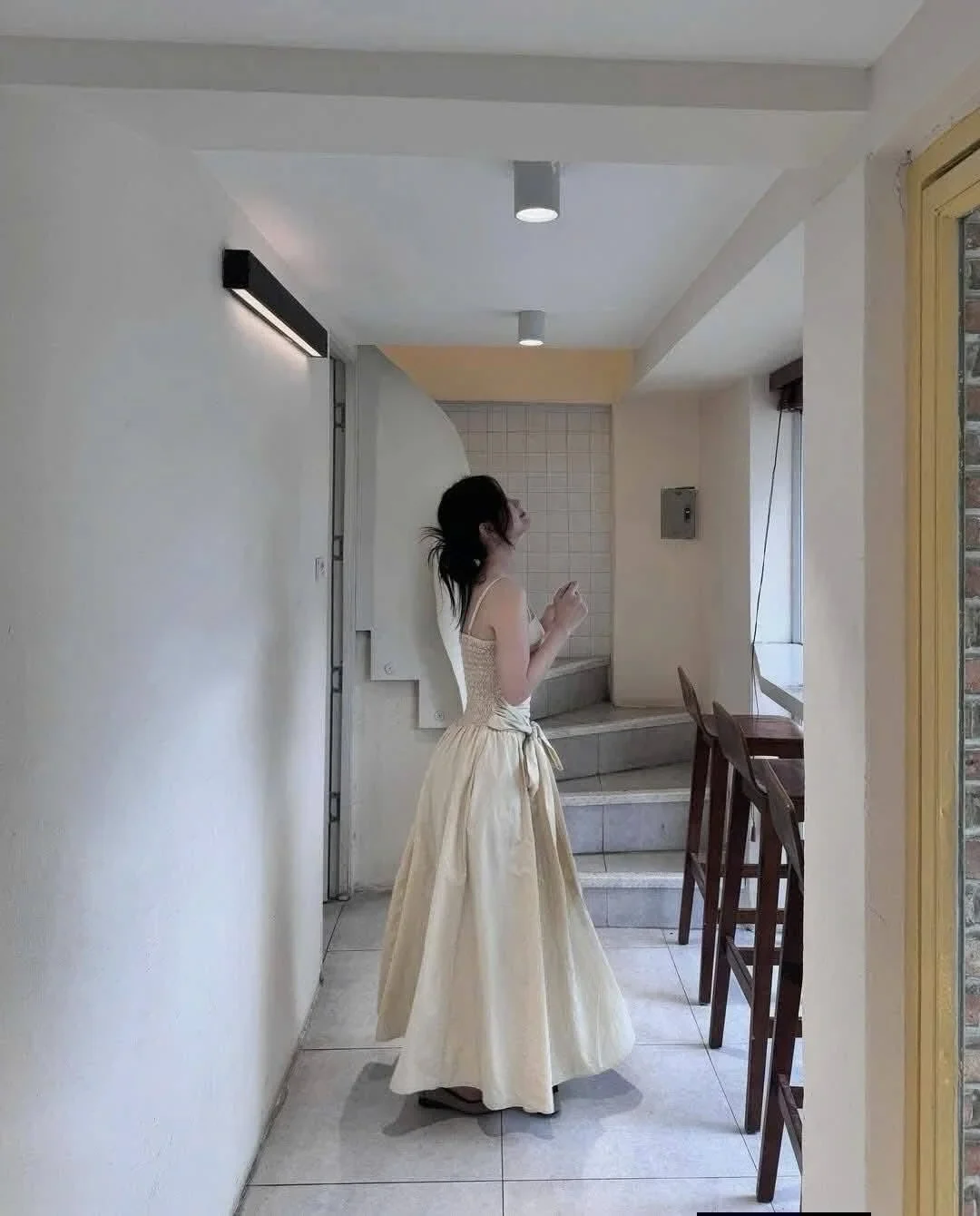 Ảnh 1 của Đầm maxi be corset ren nữ freesize