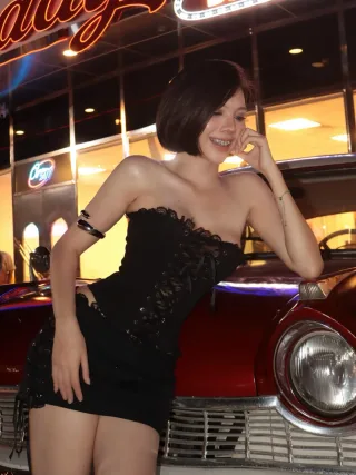 Ảnh 1 của Đầm ren corset đen Lsoul size S