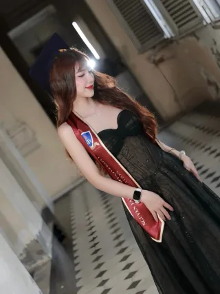 Ảnh 3 của Đầm corset vintage đen ren voan nữ