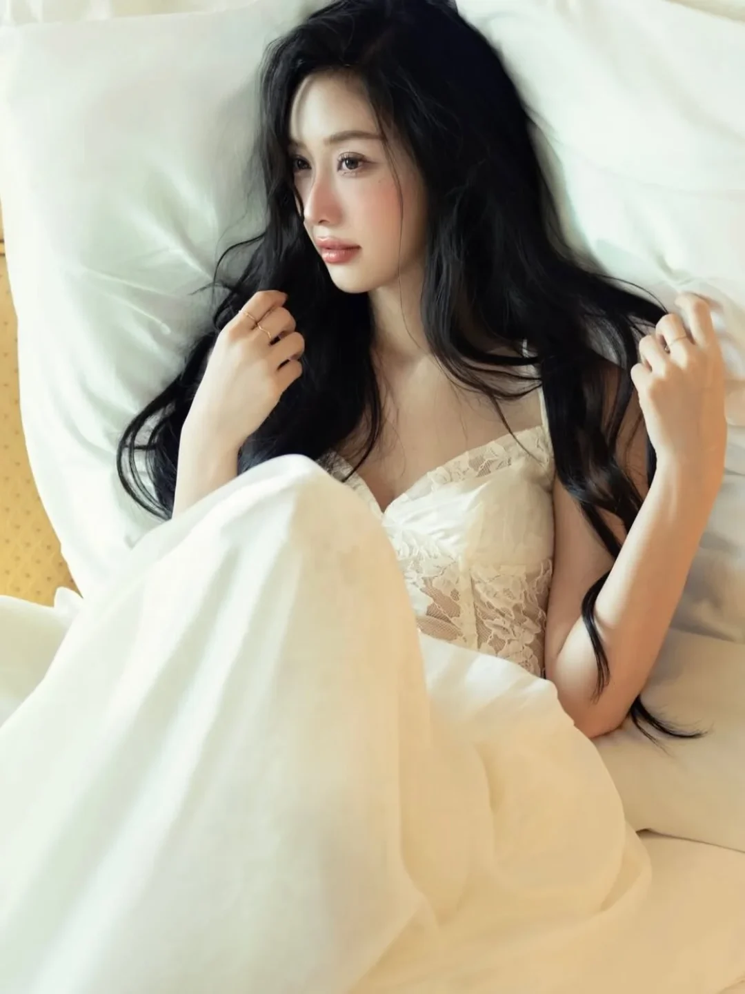 Ảnh 6 của Váy maxi ren trắng Amelie nữ tính