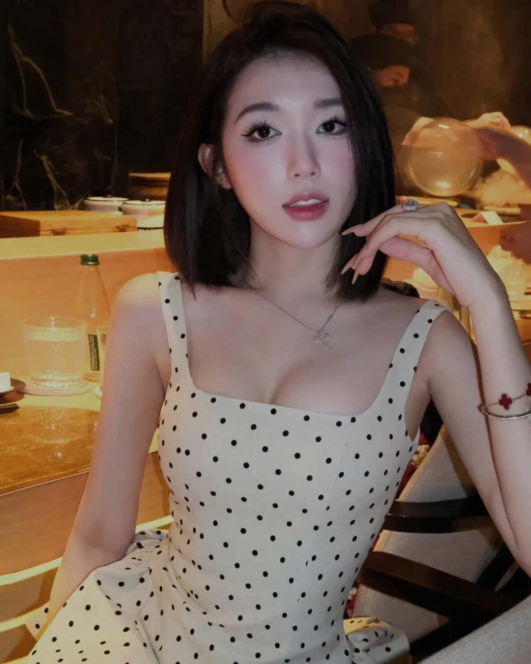 Ảnh 1 của Váy chấm bi hai dây Lsoul size M
