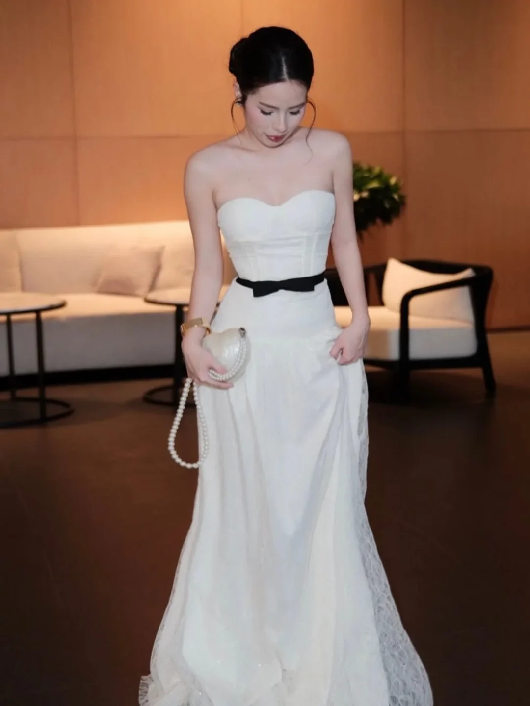 Photo 1 of Đầm cưới trắng strapless Amelie size M
