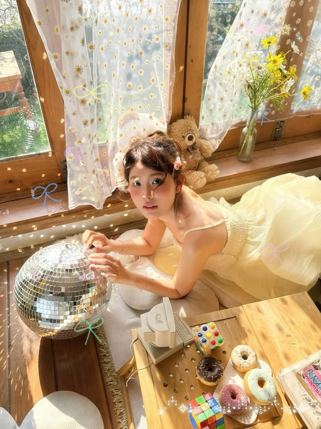 Photo 4 of Đầm babydoll vàng hai dây size S