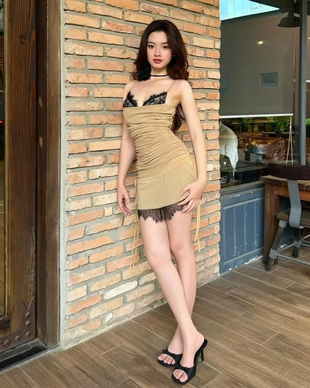 Photo 2 of Váy mini ren be ôm sát nữ Lemonchic