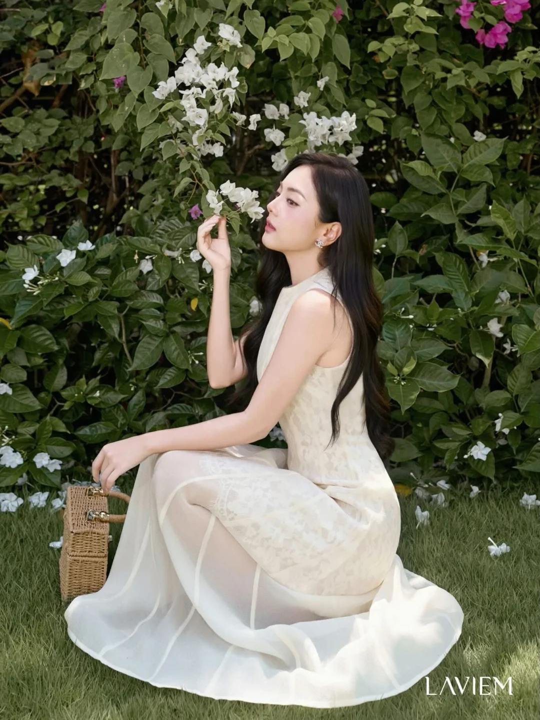 Photo 2 of Váy maxi ren kem nữ LAVIEM size S