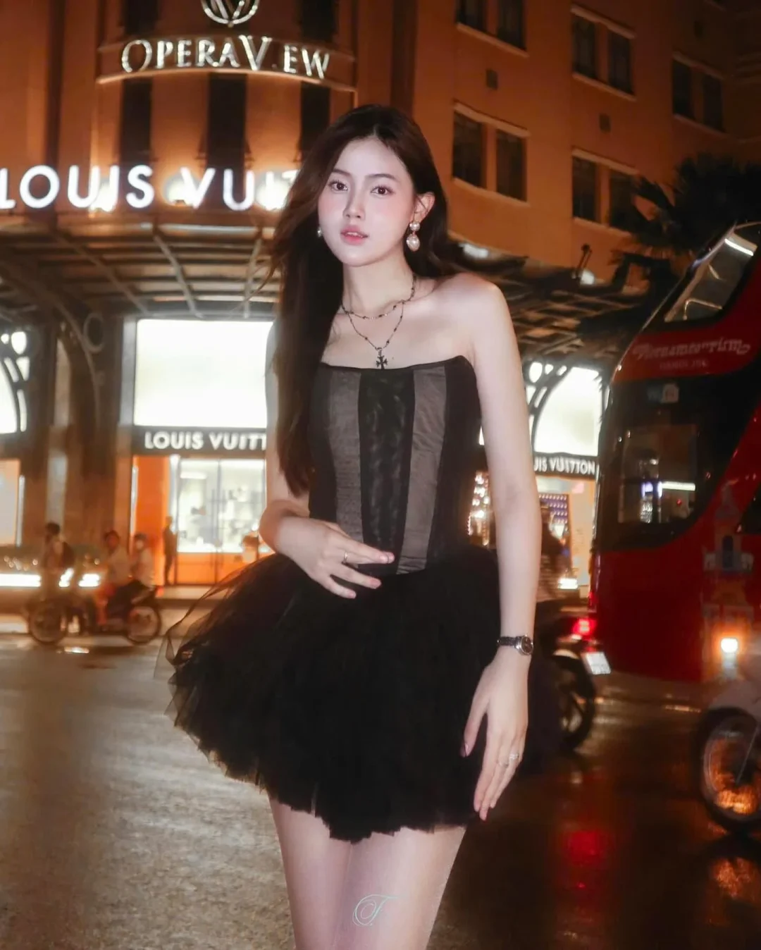 Ảnh 2 của Set corset tutu đen Tipblu nữ