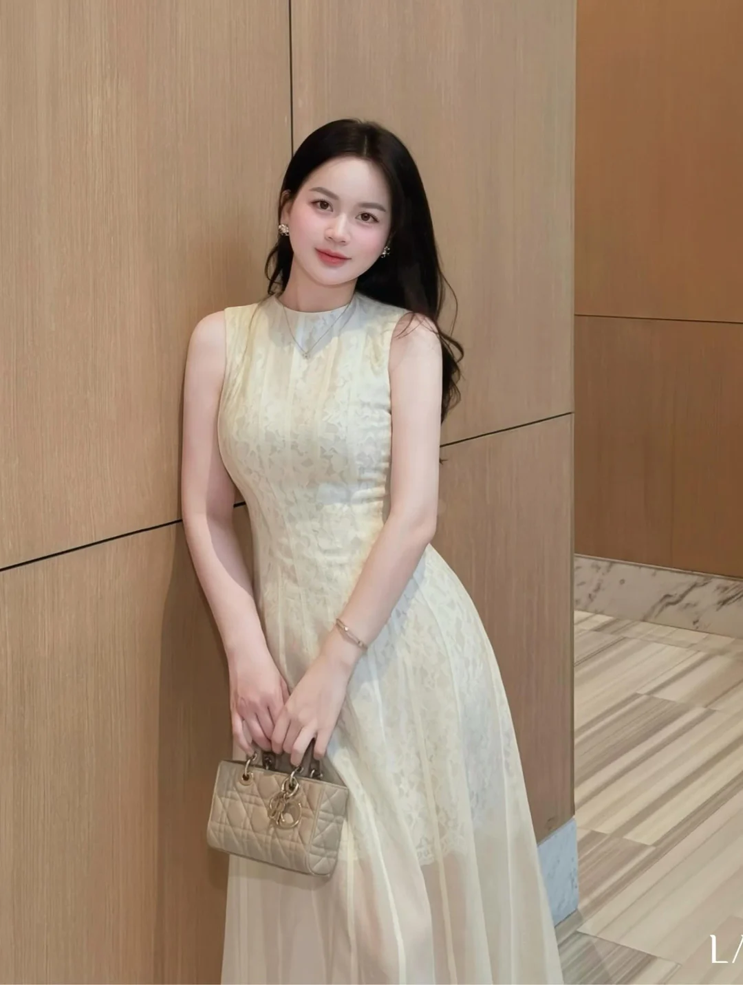 Photo 6 of Váy maxi ren kem nữ LAVIEM size S