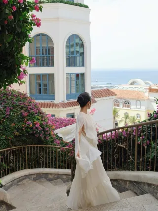 Ảnh 4 của Váy maxi trắng NAN size S nữ